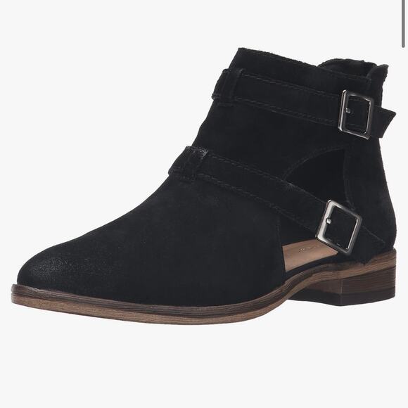 Chinese Laundry Women's 7.5 'Dandie' Suede Pointed Toe Boot Black - Picture 3 of 9